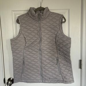 Free Country Full Zipper Quilted Puffer Vest Gray XL